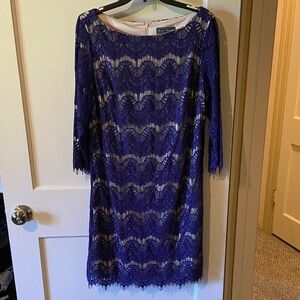 Jessica Howard Royal Blue Lace Dress